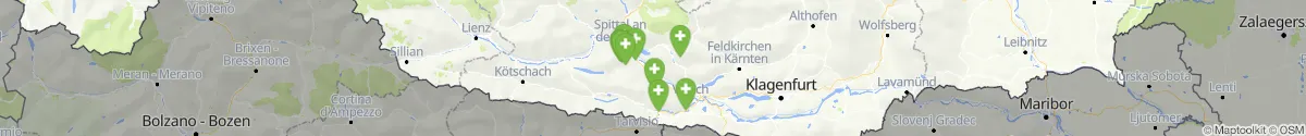 Kartenansicht für Apotheken-Notdienste in der Nähe von Ferndorf (Villach (Land), Kärnten)